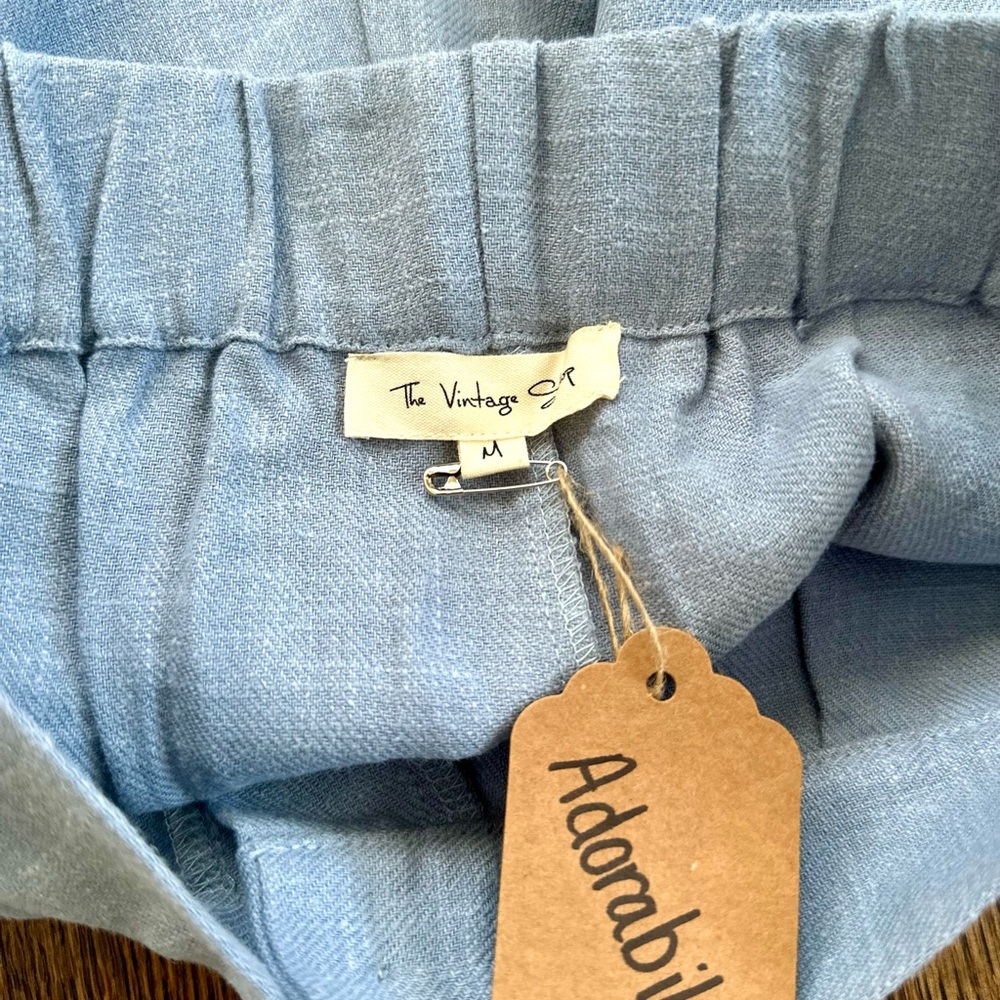 The Vintage Shop High Waist Blue Shorts - Picture 9 of 9
